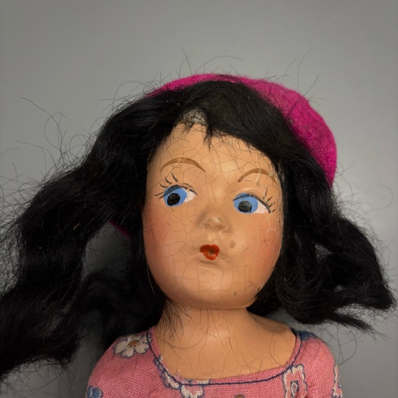 Creepy Haunted Horror Doll, Goth Spooky Doll, OOAK, Halloween Decor, Vintage - Picture 2 of 14